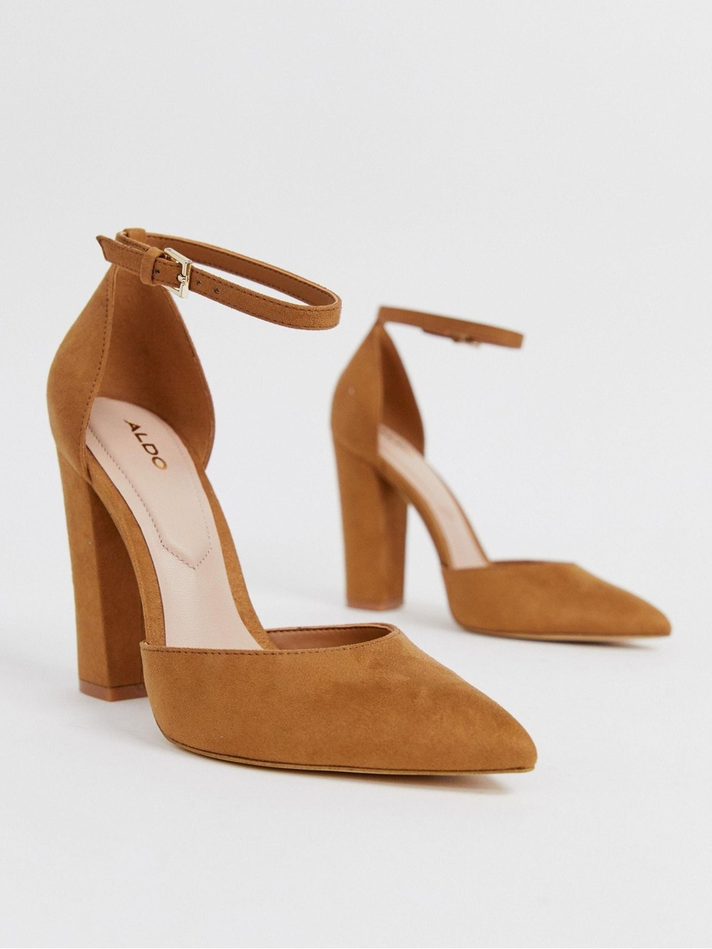 Aldo Nicholes Heeled Pumps With Ankle Strap size 9